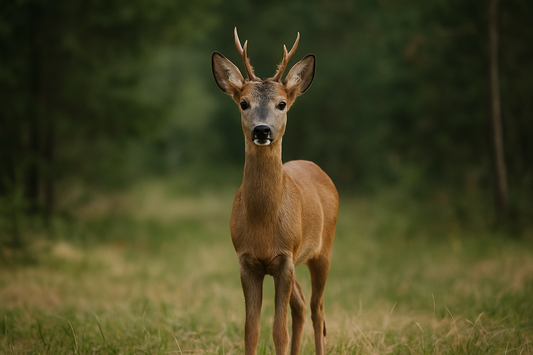 Capriolo in un bosco illuminato dal sole, simbolo della fauna selvatica italiana minacciata dal decreto Lollobrigida